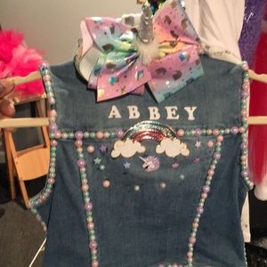 Custom made by me with vest with unicorn